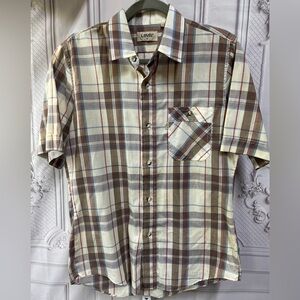 Levi's Vintage 80/early 90's Plaid Short Sleeve Medium Mens Shirt